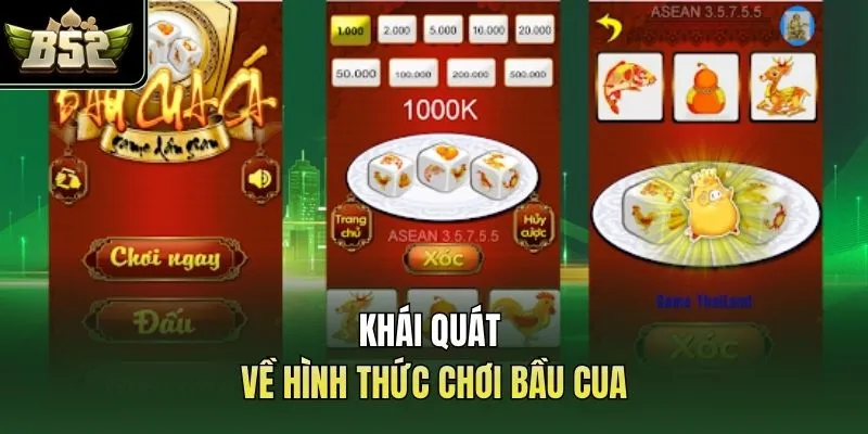 Khái quát về hình thức chơi bầu cua