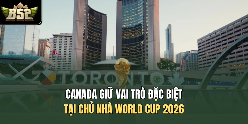 Canada giữ vai trò đặc biệt tại chủ nhà World Cup 2026